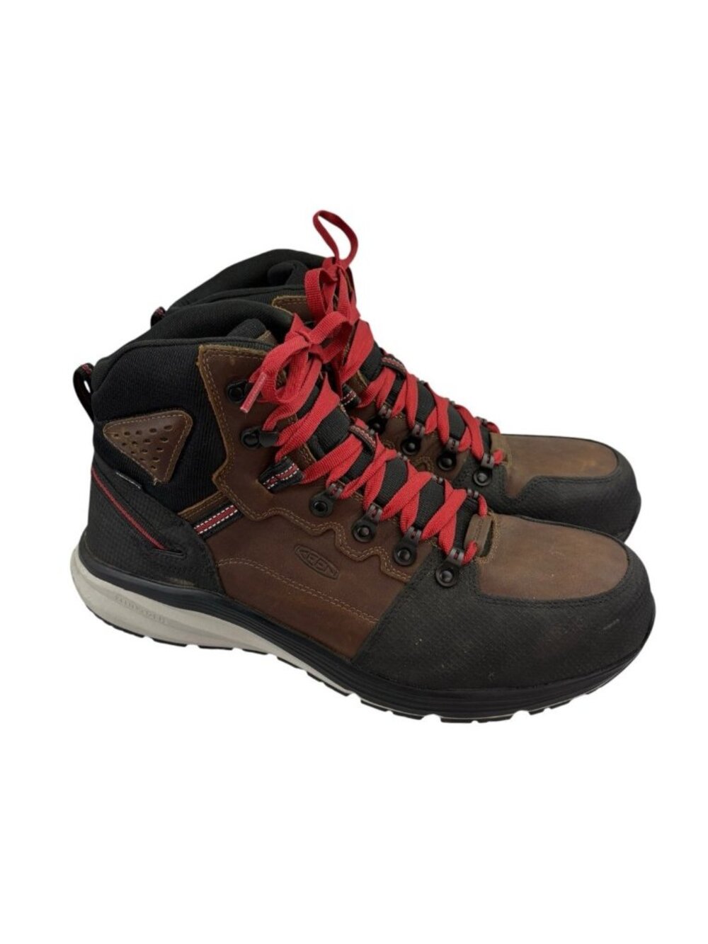 *KEEN Utility Mens Red Hook Mid Carbon Toe Waterproof Work Boots Mens Size 14D